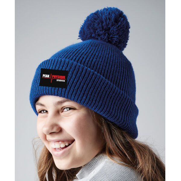 Peak Physique - Junior reflective bobble beanie Thumbnail